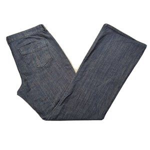 Old Navy The Flirt Flare Jeans Size 14 Tall Mid Rise Women's Blue Denim NEW